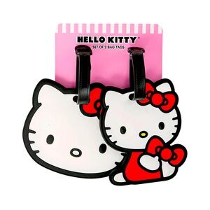 Hello Kitty Sanrio Luggage Tags Set of 2 Bag Charms NWT